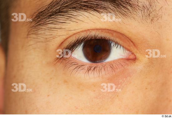 Eye Skin Man Slim Studio photo references