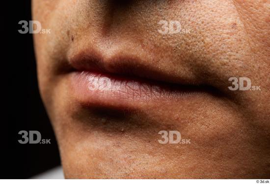 Face Mouth Skin Man Slim Studio photo references