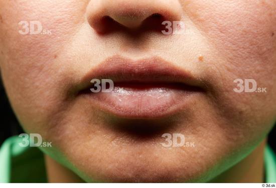 Face Mouth Nose Cheek Skin Woman Slim Studio photo references