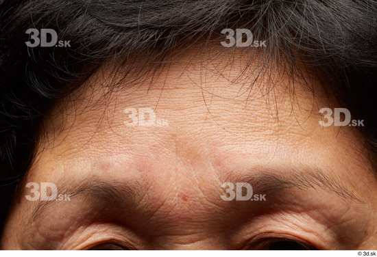 Face Hair Skin Woman Asian Overweight Wrinkles Studio photo references