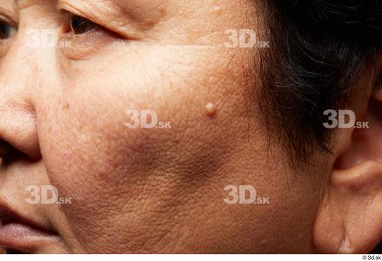 Eye Face Cheek Ear Hair Skin Woman Asian Overweight Wrinkles Studio photo references