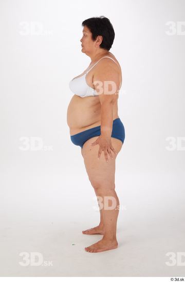 Whole Body Woman Asian Overweight Street photo references