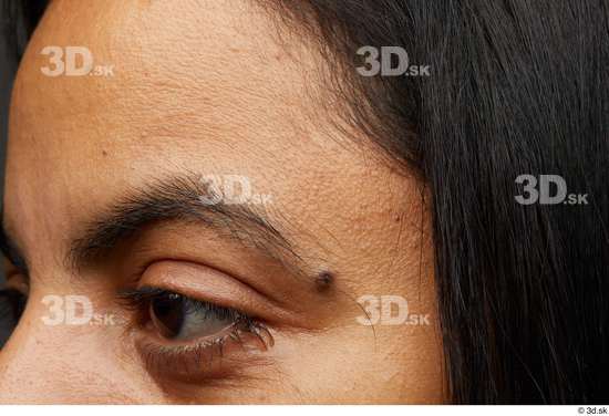 Eye Face Hair Skin Woman Birthmarks Slim Wrinkles Studio photo references