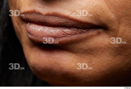 Face Mouth Skin Woman Slim Wrinkles Studio photo references