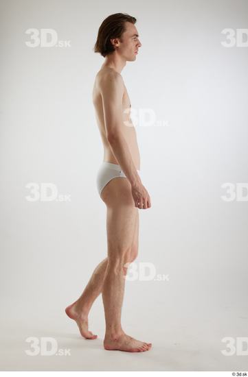 Man White Slim Male Studio Poses