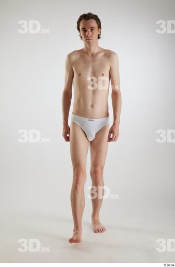 Man White Slim Male Studio Poses