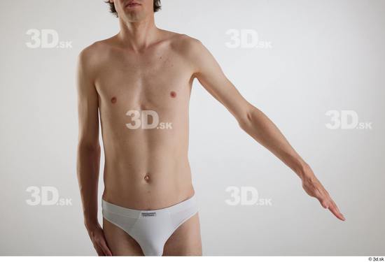 Man White Slim Male Studio Poses