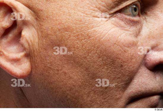 Eye Face Mouth Cheek Ear Skin Man Slim Wrinkles Studio photo references