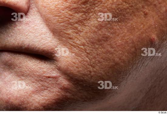 Face Mouth Cheek Skin Man Slim Wrinkles Studio photo references