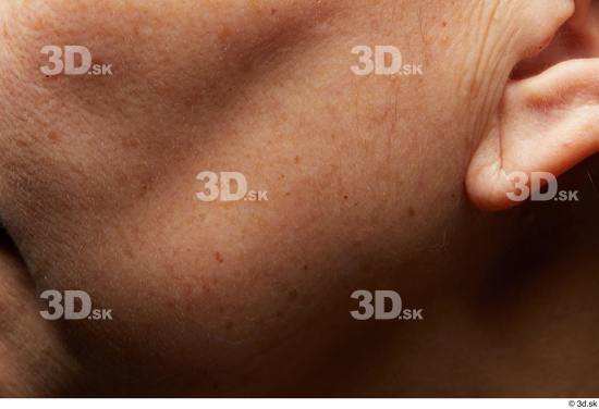 Face Cheek Ear Skin Woman Asian Slim Wrinkles Studio photo references