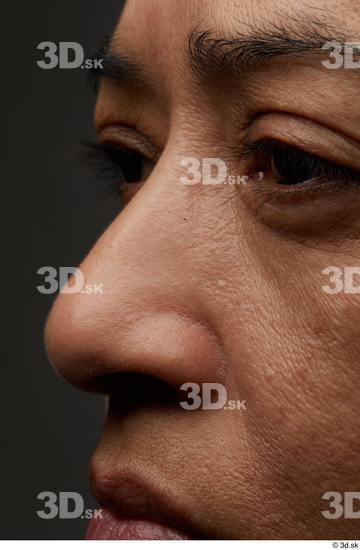 Eye Face Mouth Nose Cheek Skin Woman Chubby Wrinkles Studio photo references