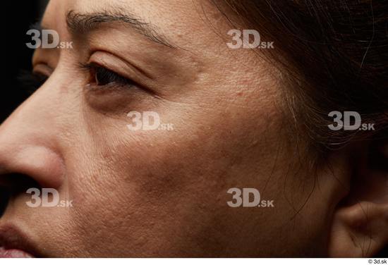 Eye Face Nose Cheek Hair Skin Woman Chubby Wrinkles Studio photo references