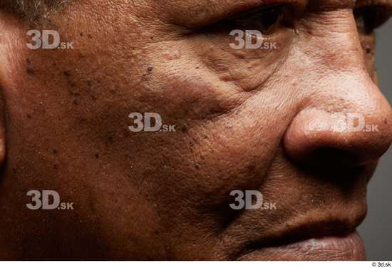 Eye Face Mouth Nose Cheek Skin Man Black Slim Wrinkles Studio photo references