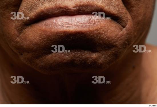 Face Mouth Skin Man Black Slim Wrinkles Studio photo references