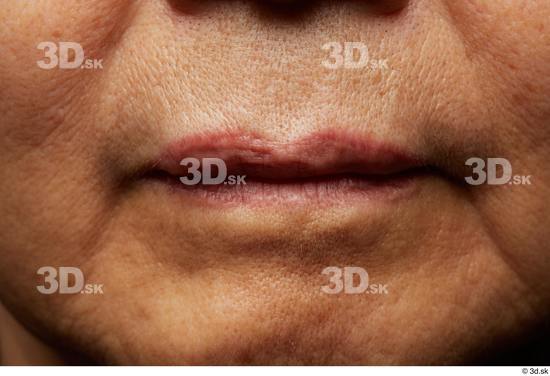 and more Face Mouth Skin Woman Asian Slim Wrinkles Studio photo references