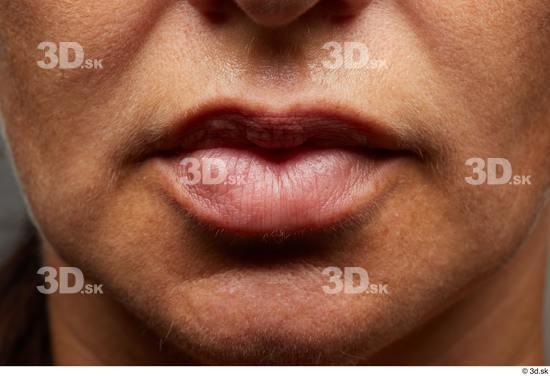 Face Mouth Skin Woman Slim Wrinkles Studio photo references