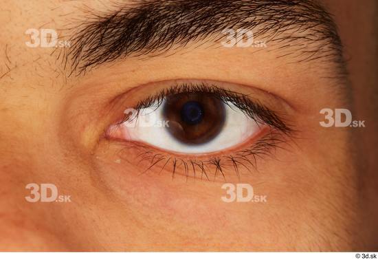 Eye Skin Man Slim Studio photo references