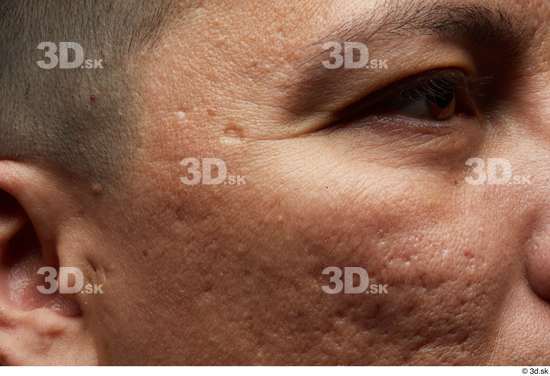 Eye Face Cheek Hair Skin Man Scar Slim Wrinkles Studio photo references