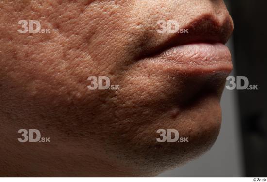 Face Mouth Cheek Skin Man Scar Slim Studio photo references