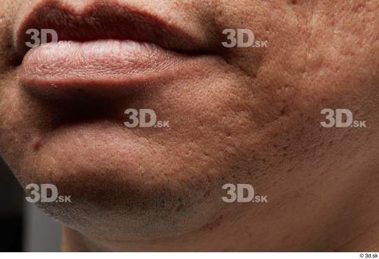 Face Mouth Cheek Skin Man Scar Slim Studio photo references