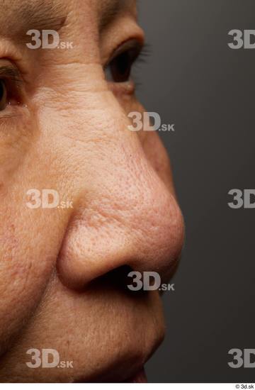 Face Nose Skin Woman Asian Slim Wrinkles Studio photo references