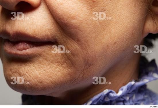 Face Mouth Cheek Skin Woman Asian Slim Wrinkles Studio photo references