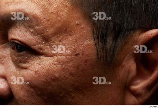 Eye Face Cheek Hair Skin Man Asian Slim Wrinkles Studio photo references