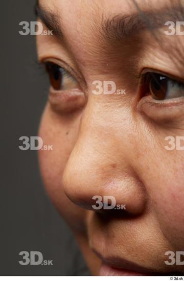 Face Nose Skin Woman Asian Slim Wrinkles Studio photo references