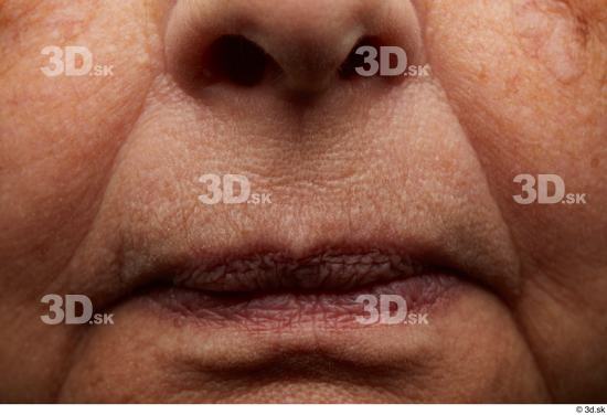 and more Face Mouth Nose Cheek Skin Woman Chubby Wrinkles Studio photo references