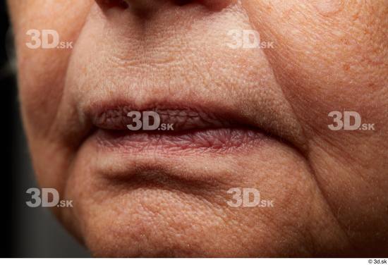 and more Face Mouth Cheek Skin Woman Chubby Wrinkles Studio photo references