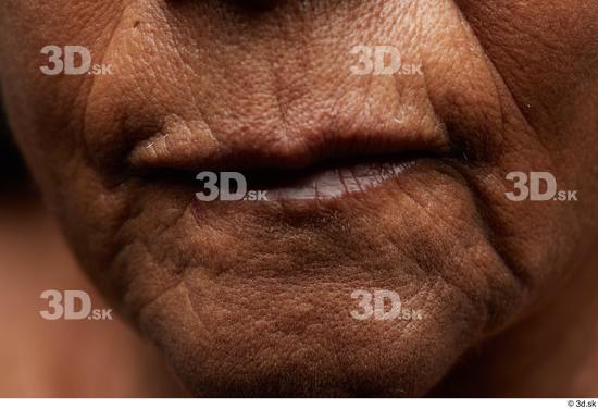 and more Face Mouth Skin Woman Chubby Wrinkles Studio photo references