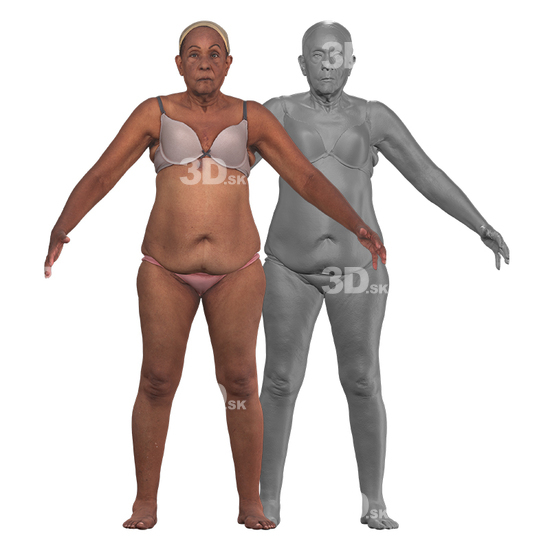 and more Whole Body Woman White 3D RAW A-Pose Bodies