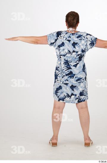 Whole Body Woman T poses Casual Chubby Street photo references