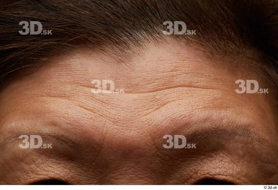 Face Hair Skin Woman Asian Chubby Wrinkles Studio photo references