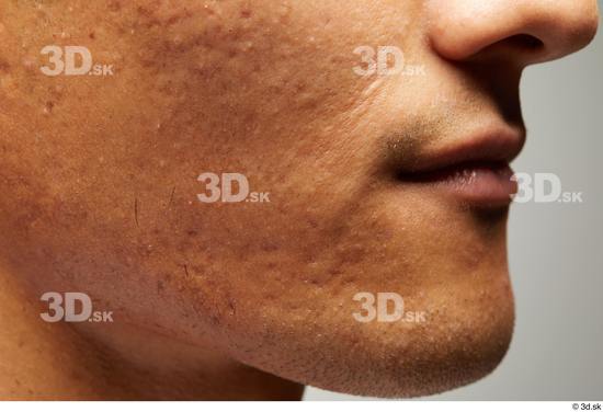 Face Mouth Cheek Skin Man Asian Slim Studio photo references