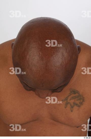 Head Man Black Tattoo Overweight Street photo references