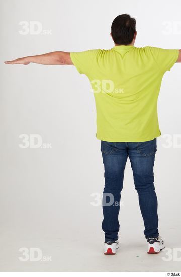 Whole Body Man T poses Casual Chubby Street photo references