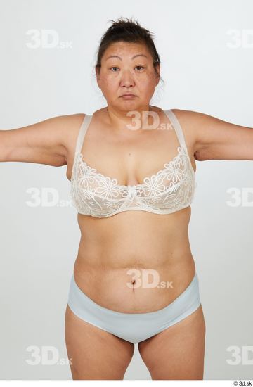 Upper Body Woman Asian Chubby Street photo references