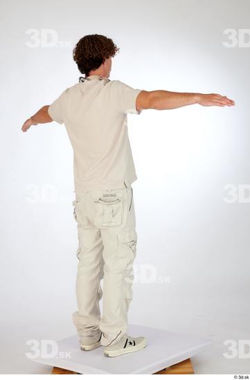 Man White Slim Male Studio Poses