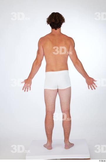 Man White Slim Male Studio Poses