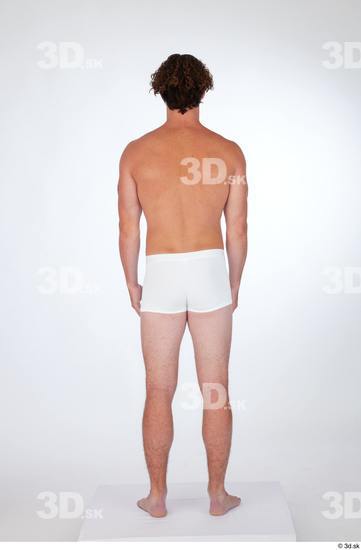 Man White Slim Male Studio Poses