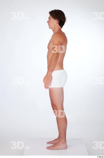 Man White Slim Male Studio Poses