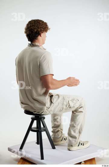 Man White Athletic Male Studio Poses