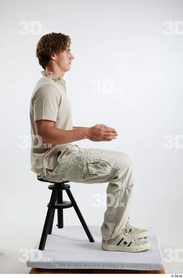 Man White Athletic Male Studio Poses