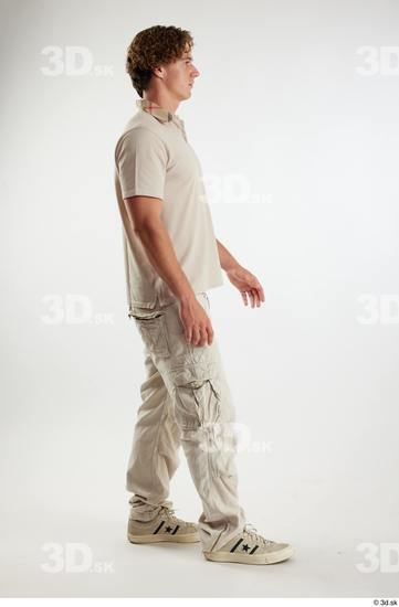 Man White Athletic Male Studio Poses