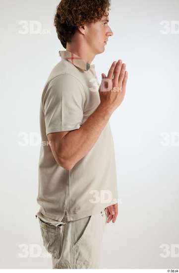 Man White Athletic Male Studio Poses