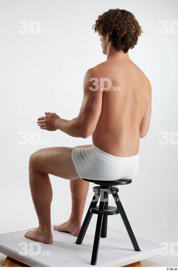 Man White Athletic Male Studio Poses