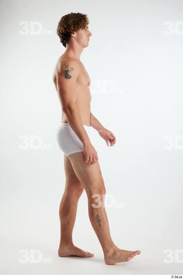 Man White Athletic Male Studio Poses