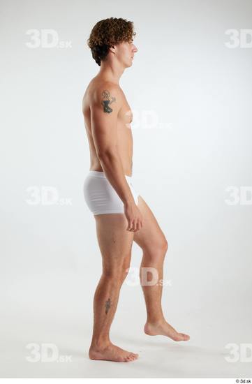 Man White Athletic Male Studio Poses