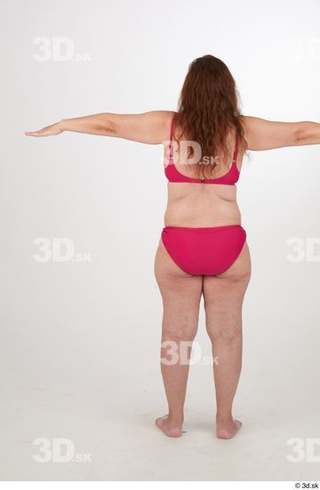 Whole Body Woman T poses Chubby Street photo references